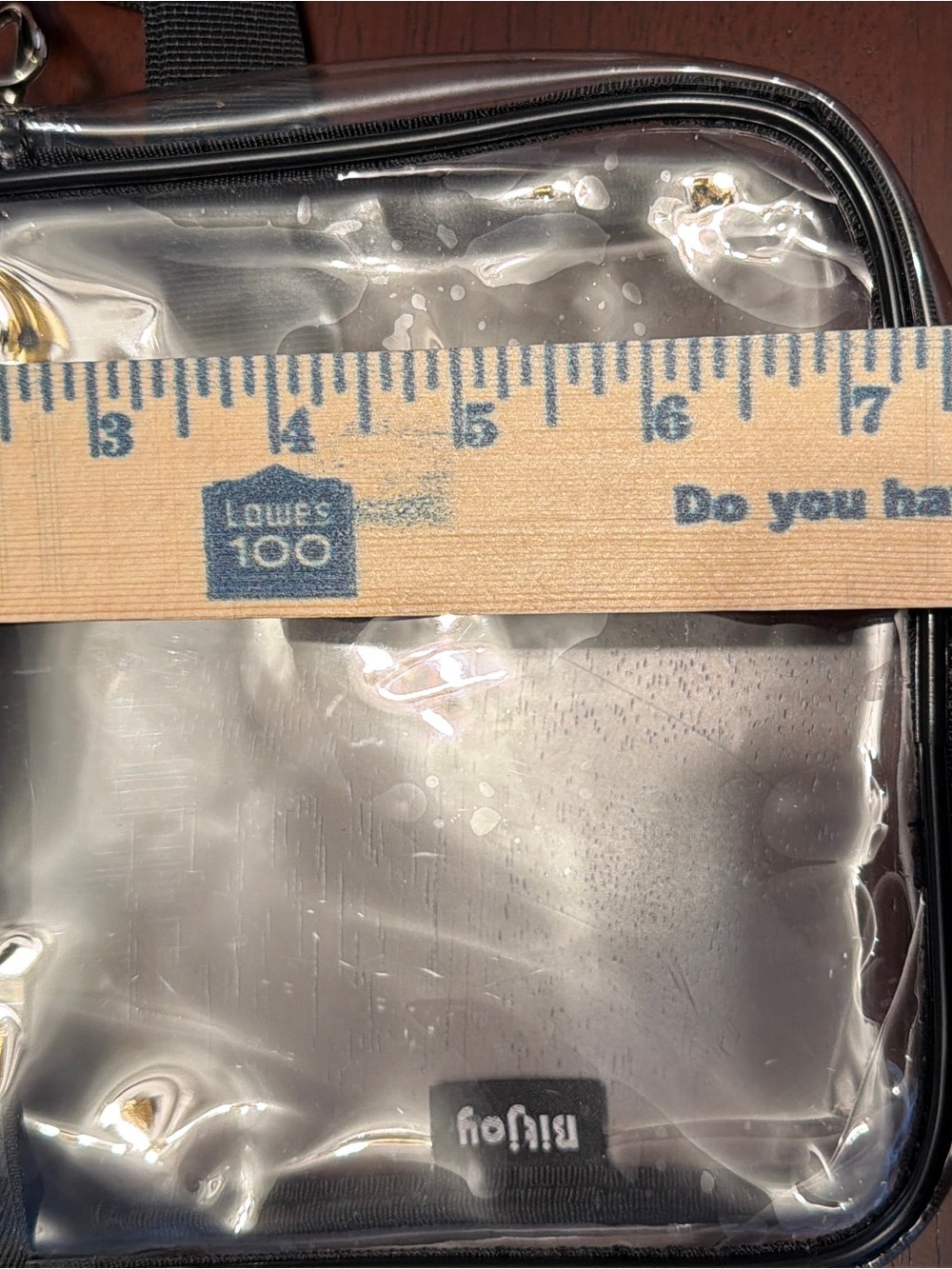 Clear PVC Crossbody Bag with Black Trim by Béis - Picture 7 of 9